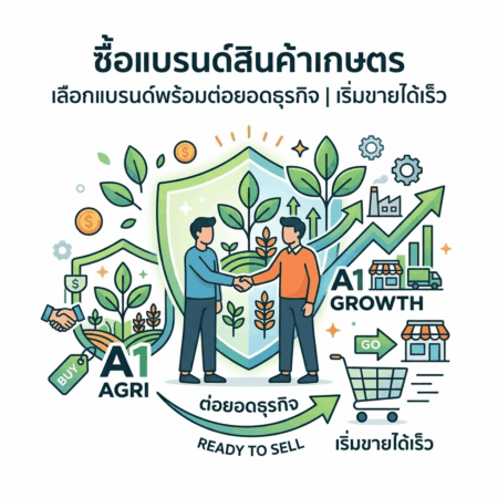ซื้อแบรนด์สินค้าเกษตร เลือกแบรนด์พร้อมต่อยอดธุรกิจ เริ่มขายได้เร็ว